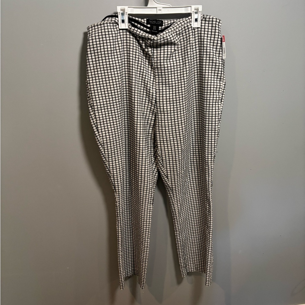 Rachel Zoe Black and White Dress Pants Slim Fit 1